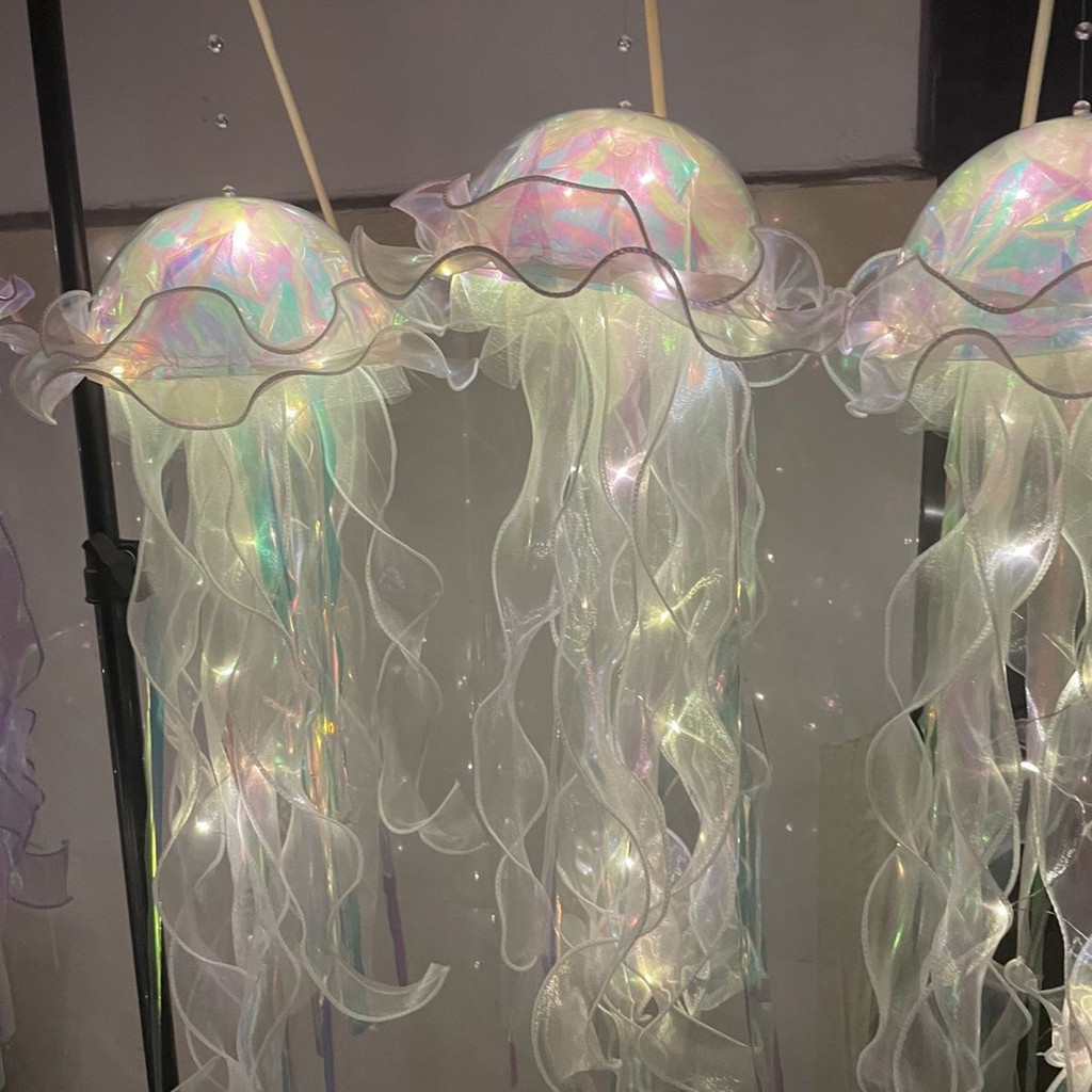 Đèn lồng sứa LED di động Long lanh treo đèn lồng sứa có dải sáng cho bé gái Trang trí tiệc phòng ngủ sinh nhật