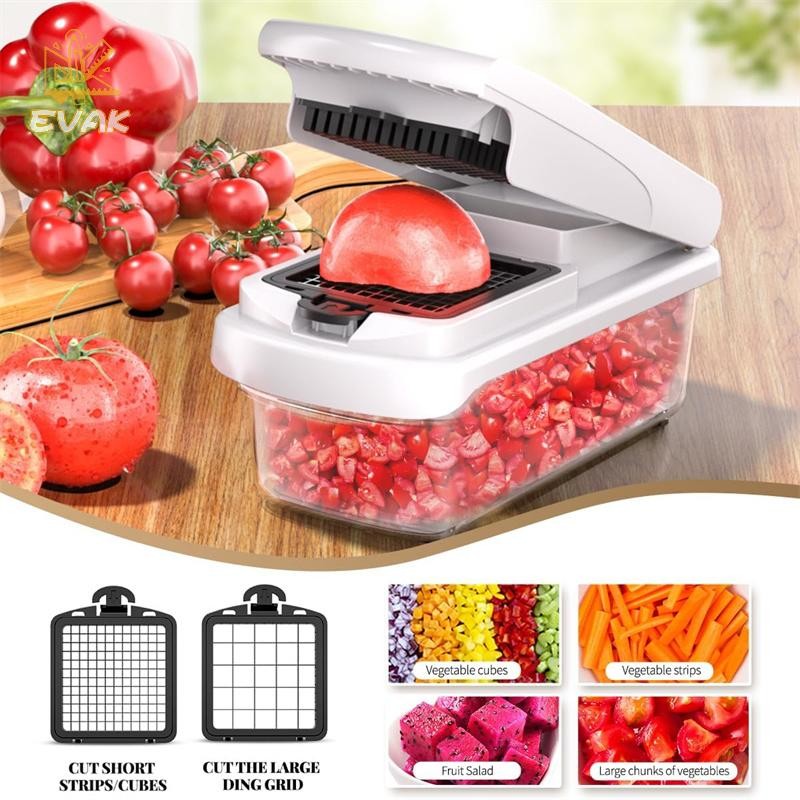 Alittlesetrtu Thực Phẩm Đa Năng 15 Trong 1 Có Hộp Bảo Quản Máy Cắt Rau Nhà Bếp Máy Thái, Máy Xay Thịt VN