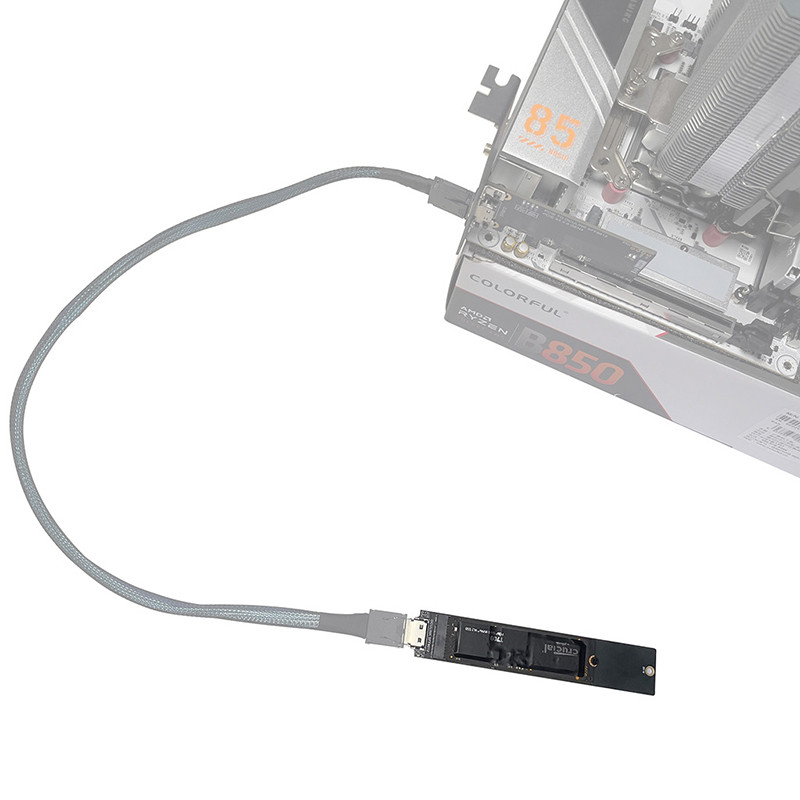 JMT SFF8612 Sang M.2 M Key SSD Oculink Thẻ Chuyển Đổi Tốc Độ Cao PCI-E 4.0 X4 Gen4 Cho M.2 NVME SSD