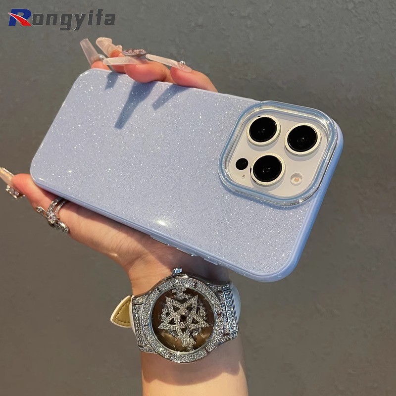 Vỏ Lấp Lánh Màu Kẹo Cho Redmi 14C 14R 13C 13R Note 14 14S 13 Pro Plus 10A 9 9C A5 A4 A3 Pro A3X A2 A1 Plus + 5G 4G Vỏ Điện Thoại Dễ Thương Sang Trọng Sáng Bóng Chống Rơi Cứng IMD Bao da