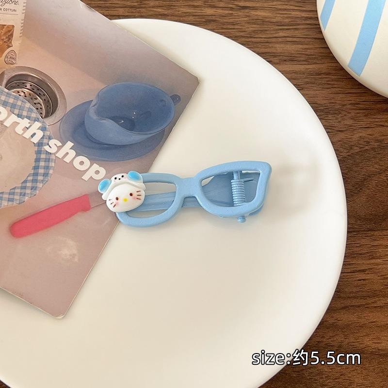 Hàn Quốc Dễ Thương Hello Kitty Kính Kẹp Tóc Cô Gái Học Sinh Phụ Kiện Tóc Ngọt Ngào Quà Tặng.