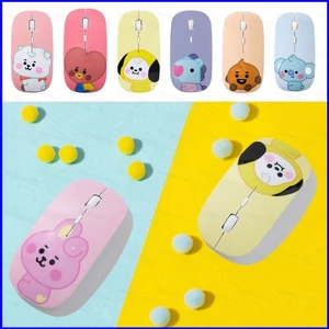 SQ3 BTS BT21 KPOP USB Slim Im Lặng Chuột Không Dây Có Đầu Thu Nano Chuột Chơi Game Cấu Hình Cao Laptop Chất Lượng Cao