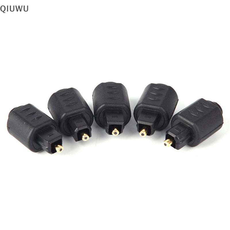 Bộ chuyển đổi âm thanh quang Mini QIUWU Giắc cắm nữ 3,5 mm sang kỹ thuật số Toslink Nam.