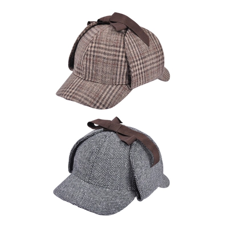 Bầu trời Mũ bóng chày Plaids cổ điển có vành đôi Mũ Cotton thoáng khí có thể điều chỉnh