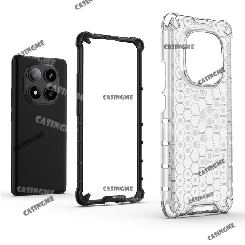 Poco X7 2025 Vỏ tổ ong trong suốt chống sốc cho POCO X7 X7Pro PocoX7 PocoX7Pro ProX7 7X X 7 Pro View Acrylic tản nhiệt Vỏ điện thoại TPU + PC Hybrid