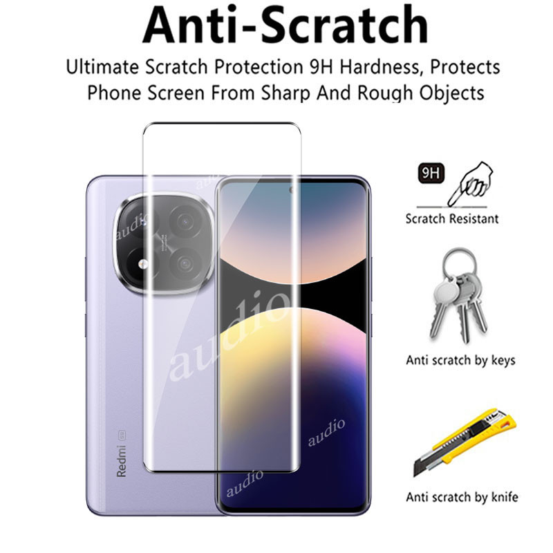 Redmi Note 14 Pro+ 5G 3D Màn hình uốn nóng Mặt trước bảo vệ cho Redmi Note 14 Pro Pro+ 5G 4G 2025 Phim kính cường lực cho Redmi Note14 Pro Pro+ Note14Pro+ 5G 4G Màn hình chống trầy xước