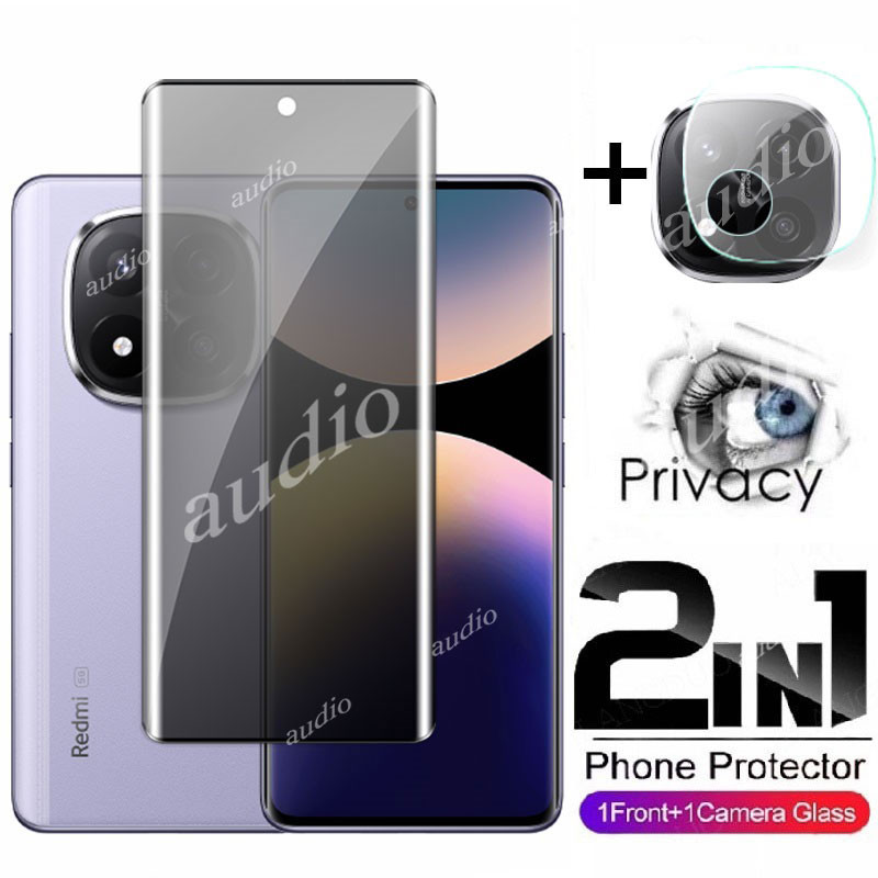 Redmi Note 14 Pro+ 5G 2in1 Màn hình riêng tư có ống kính cho Redmi Note 14 Pro Pro+ 5G 4G Bảo vệ màn hình riêng tư Phim kính cường lực cho Redmi Note14Pro+ 5G Phim chống gián điệp phía trước