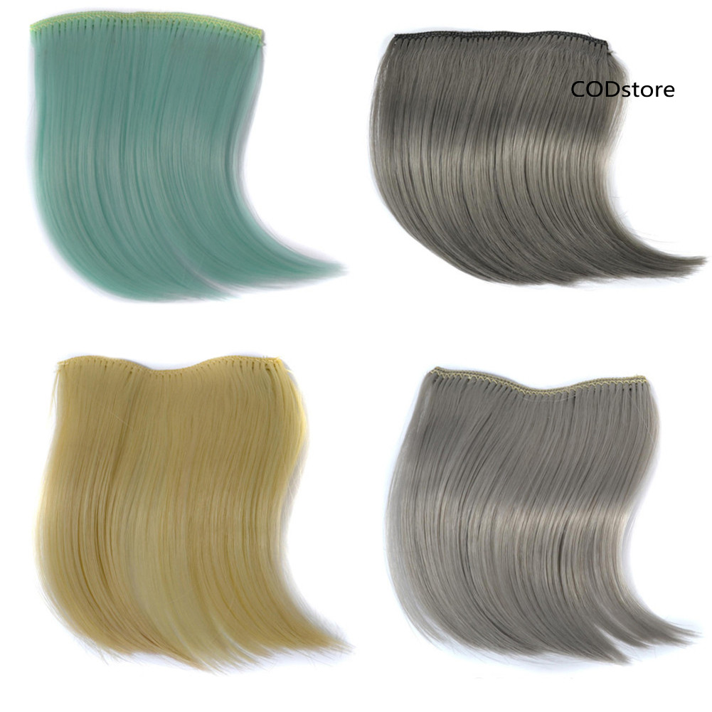 [Codst] Bộ tóc giả 13 màu thời trang liền mạch Slanted Fake Bang Fringe Hair Extension Hairpiece
