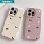 ibumpers Ốp Lưng IPhone Đơn Giản Đáng Yêu Con Chó Con Cho IPhone 16 15 14 12 13 11 Pro Max IP 7 8 Plus X XS XR Ốp Điện Thoại Mỏng Silicon Mềm Da Họa Tiết