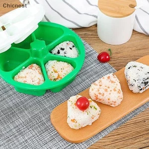 Khuôn Sushi 6 Lỗ Onigiri Rice Food Press Khuôn Làm Sushi Hình Tam Giác [VN]