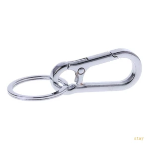 Giữ Carabiner bằng thép không gỉ hình bầu Khóa ngoài trời treo thắt lưng kẹp