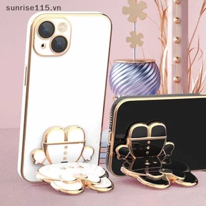 SRVN 360° Giá đỡ xoay 2 trong 1 Phim hoạt hình Gương trang điểm Giá đỡ điện thoại Phụ kiện để bàn có thể gập lại đa chức năng.