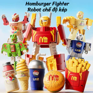 Burger & Khoai tây chiên Robot biến hình - Trẻ Em Biến Hình Robot Kép Hình Thức, Quà Tặng Sinh Nhật
