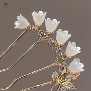 Hợp Kim Nữ Lily Của Chuông Lược Tóc Phong Cách Đơn Giản Tính Khí Bền Lược Tóc Cho Tóc DIY Phụ Kiện Tạo Kiểu Tóc
