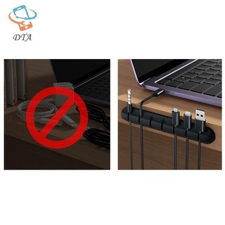 [DTA] Quản lý tổ chức cáp Giá đỡ dây cáp USB linh hoạt Cuộn dây silicon nhỏ gọn cho bàn phím chuột Bảo vệ tai nghe VN