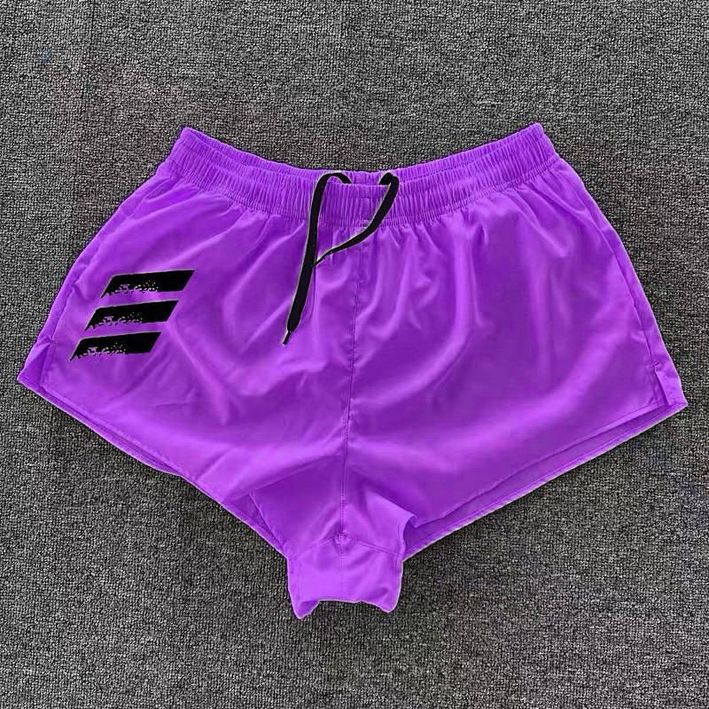 Sports Running Three Points Training Pant Men's and Women's Professional Marathon Side Open with Lining Quick-Drying Breathable Track and Field Shorts kwdO