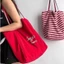 Túi Tote Đeo Vai CPINCP, Túi Đeo Vai Vải Hai Mặt Phong Cách Hàn Quốc, Túi Mua Sọc Dung Tích Lớn Có Thể Gập Lại 2024 Dành Cho Học Sinh