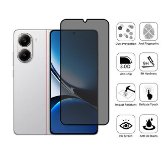 Poco X7 Pro Kính cường lực chống nhìn trộm 2 trong 1 Bảo vệ màn hình riêng tư cho Xiaomi POCO X6 F6 Pro 4G 5G Phim chống gián điệp & Phim ống kính máy ảnh