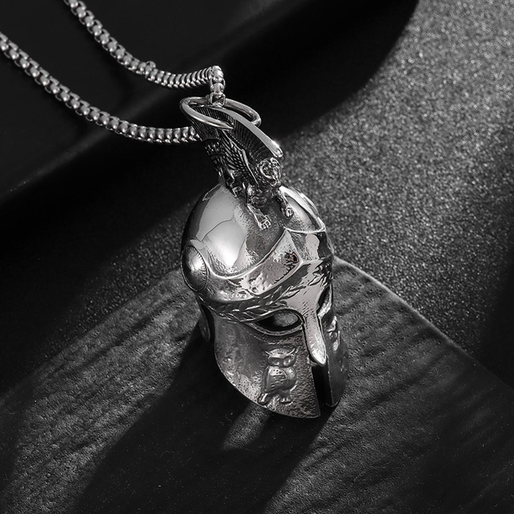 Chuông cưỡi ngựa may mắn Chiến binh La Mã Sparta Guardian Bell Mặt dây chuyền bằng thép không gỉ 3D có âm thanh trong suốt cho xe máy và xe đạp pomervn