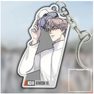 Móc Khóa Manhwa BL Lezhin BOMTOON Calendar 2024 Season's Greetings Anime in theo theo yêu cầu