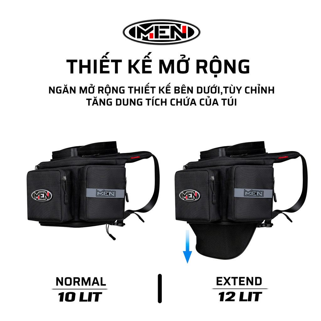 Túi treo cổ xe máy siêu rộng PVC có viền chống chói đa năng Men K4-K3 [SẴN HÀNG]