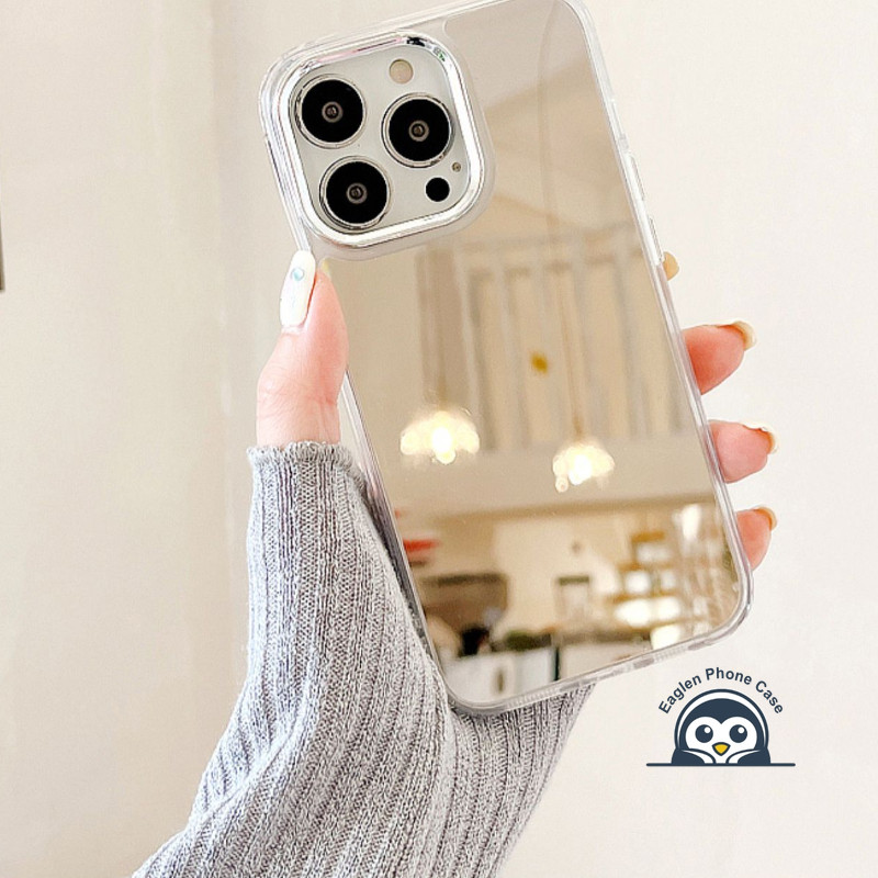 Vỏ Trong Suốt Gương Mỹ Phẩm Đơn Giản Cho Realme C63 C61 C67 C65 C55 C53 C51 C35 C33 C30 C25S C25Y C21Y C17 C15 C12 C1 7i Q5i U1 F9 V23 Vỏ Điện Thoại Mềm Chống Sốc Ốp Lưng