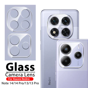 Bảo Vệ Màn Hình Camera 3D Cho Redmi Note 14 15 Note14 Pro 4G 5G Note14Pro 2024 2025 Full Cover HD Trong Suốt Ống Kính Máy Ảnh Phía Sau Kính Cường Lực Bảo Vệ