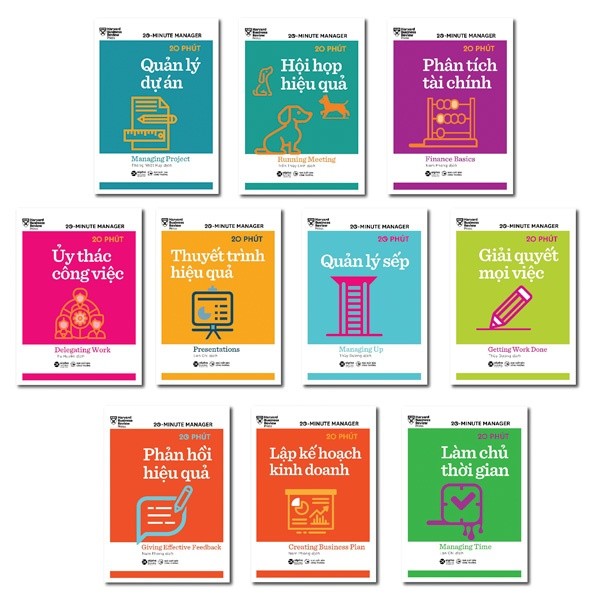 Sách - Bộ Sách 20 Minute Manager - HBR 20 Phút (Combo 10 Cuốn Tặng Kèm Boxset Sang Trọng)