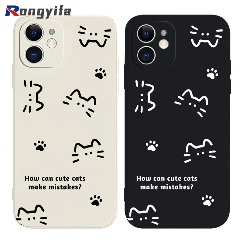 Ốp Điện Thoại Mèo Hoạt Hình Cho Samsung Galaxy Note 20 Ultra 10 Plus Lite 9 8 J7 Prime J5 Pro 2017 J6 J4 Plus J6 + J4 + 4G Ốp Lưng Mềm Mờ Vỏ Cặp Đôi Chống Sốc Dễ Thương