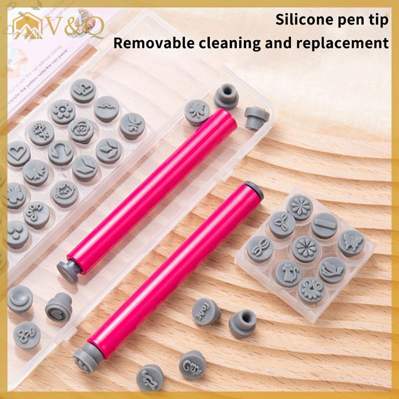 Littleloves1 36 / 48 Chiếc Móng Tay Nghệ Thuật Tem Bộ Bút DIY Thiết Kế Móng Tay Thủ Công Graffiti Hoa Nail Stamper Móng Tay Nghệ Thuật Chấm Dụng Cụ Thiết Kế Đơn Giản EN