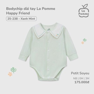 La pomme SS25 BST sơ sinh La Pomme Happy Friend - Xanh mint T6.0