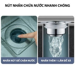 Bộ Lọc Rác Bồn Rửa Bát,Nút Chặn Thoát Nước,Khay Giỏ Lọc 3 In1 Ngăn Mùi Hôi, Thức ĂnThừaBồn Rửa Nhà Bếp,Giỏ Lọc Rác SUNND
