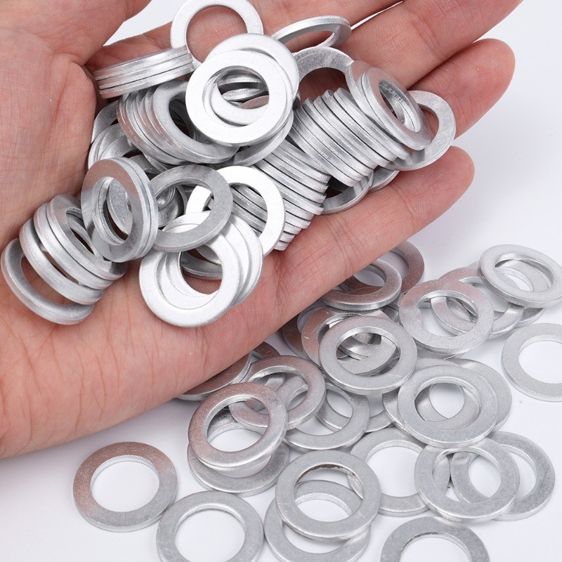 20 / 50 / 100 Miếng đệm phích cắm thoát dầu có thể thay thế - Con dấu động cơ 14MM thực tế - Phụ kiện bảo trì ô tô đa năng