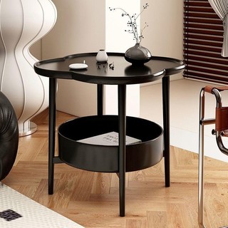 Bàn Trà Mini 2 Tầng Hình Cỏ Bốn Lá Hai Lớp Để Đựng Đồ Thích Hợp Làm Bàn Cạnh Giường Ngủ Bàn kệ phòng khách