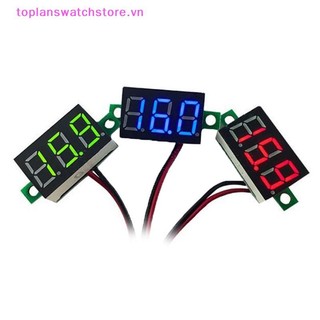 Toplanswatchstore 0.6 Inch DC4.5V-30V Kỹ Thuật Số Đỏ Xanh Màn Hình LED Bảng Điện Áp Vôn Kế Thử Xe Máy Vôn Kế VN
