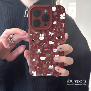 ibumpers Ốp Điện Thoại iPhone Họa Tiết Mèo Kawaii Hợp Thời Cho IPhone 16 15 14 12 13 11 Pro Max IP 7 8 Plus X XS XR Xếp Ly Ốp Lưng Silicon Mềm Chống Sốc