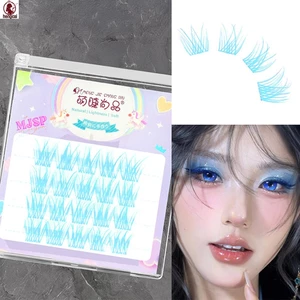 Nhiều màu sắc Lâu trôi Lông mi giả Cosplay Cụm mi riêng lẻ cho chương trình thời trang Khiêu vũ Đám cưới