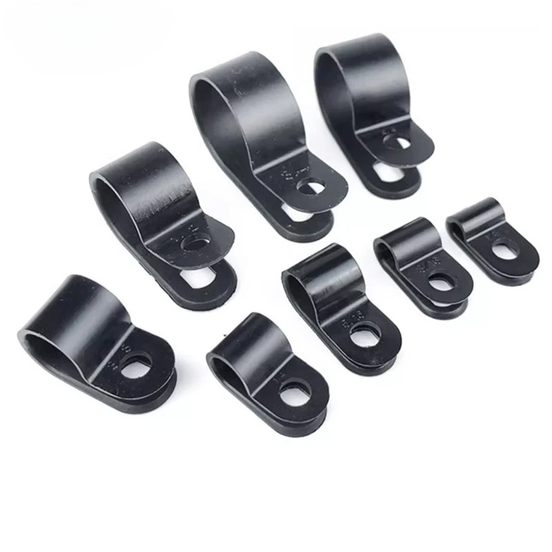 Kẹp cáp Nylon loại R Chất lượng cao Khóa dây cố định Đường kính lỗ 3,2mm ~ 25,4mm