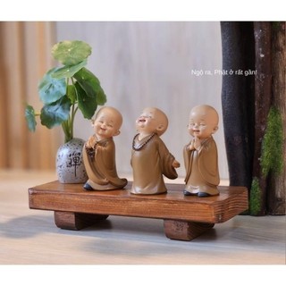 Đôn gỗ tự nhiên kê tượng dài 22cm - Phù hợp vật phẩm nhỏ