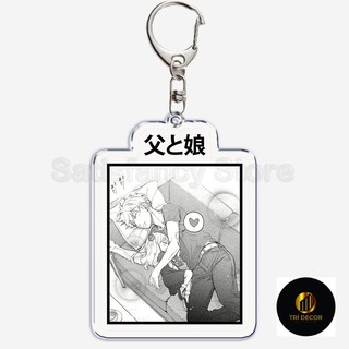 Móc khóa Anime SPY X Family Dễ Thương Nhân Vật Anya Yor Loid Bond 2 Mặt Trong Suốt Phụ Kiện Trang Trí Dễ Thương
