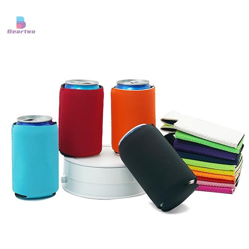 < Beartwo > Tay áo bia Cắm trại Lon Cup Soda Cover Neoprene Uống mát tay chai đẹp