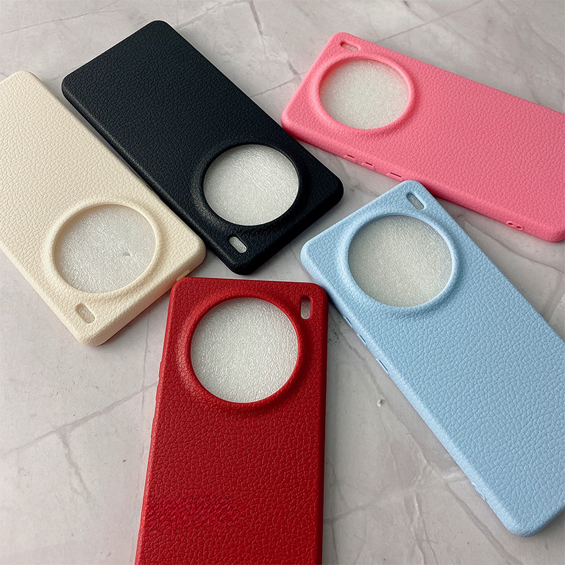 Ốp điện thoại TPU mềm Litchi Grain Micro Matte cho VIVO X300 Pro X200 Pro / X200 Pro Mini / X200 / X100S X90 X80 X70 X60 Vỏ chống sốc
