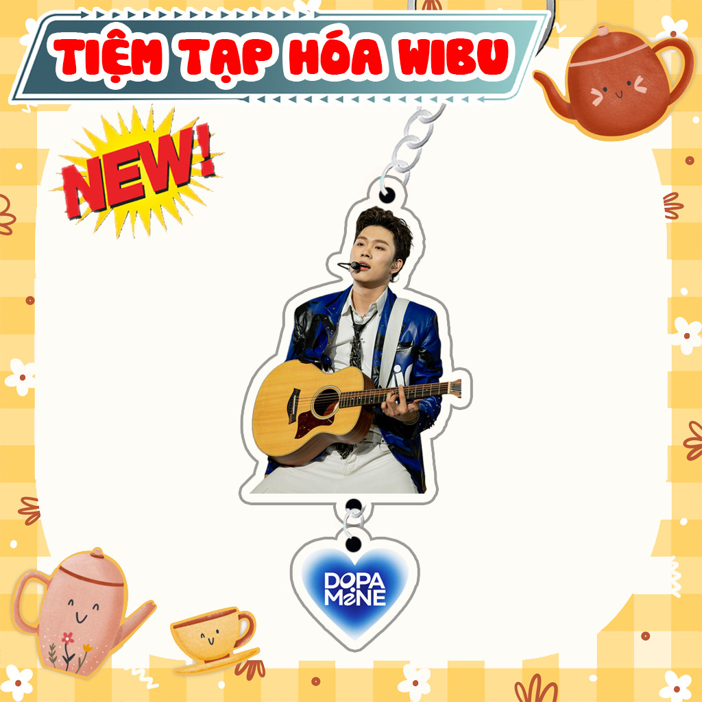 Móc Khoá Keychain Acrylic Dương Domic Dopamine Fans 2 Mảnh Mất Kết Nối Tràn Bộ Nhớ Album Debut Tiệm Tạp Hóa Wibu