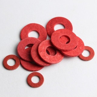 ((LXY) vòng đệm，Long đền，Miếng đệm cách nhiệt (Red Meson) Miếng đệm giấy thép đỏ Vòng phẳng màu đỏ M2 / M2.5 / M3M3.5 / M4 / M5 / M6 / M8 L: 5-16mm (RM-VN-1)