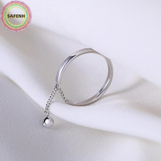 Safenh Thời Trang Đơn Giản Nhẫn Ngón Tay Dây Xích Vòng Tròn Có Thể Điều Chỉnh Dành Cho Nữ Cô Gái Dự Tiệc Trang Sức Quà Tặng Phụ Kiện Trang Sức VN