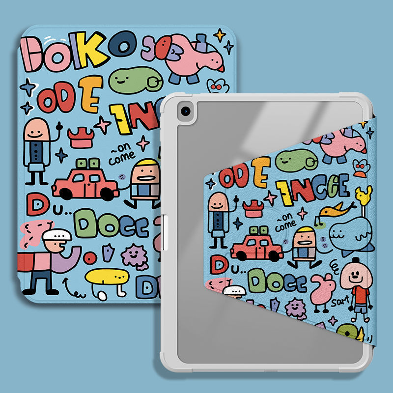Ốp bảo vệ cho Samsung Galaxy Tab A7 lite 8.7inch S10ULTRA A9 + S10 FE + S9 FE + S7 + / S8 + / S7FE Tab S6 lite 2024 Vỏ máy tính bảng hoạt hình dễ thương xoay 360 độ