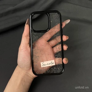 Nơ Thỏ Dễ Thương QYJS Ốp Lưng Điện Thoại Thích Hợp Cho IPhone 13 14 15 16 ProMax 11 12 PRO 14 15 16 PLUS X XS XR XSMAX 7 8 plus Soft Case ECTU