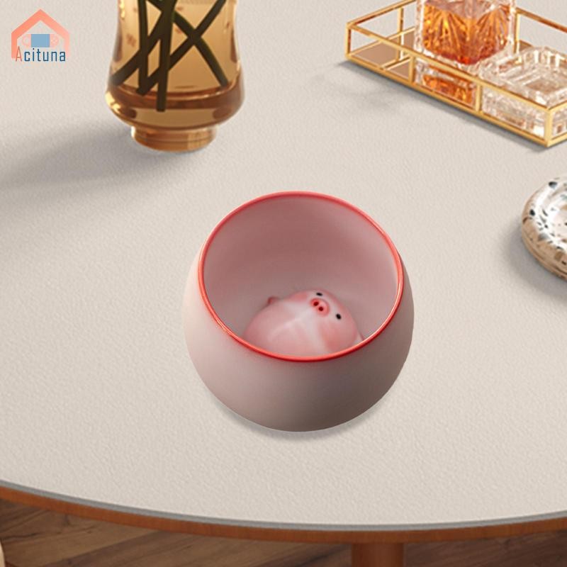 Cốc Trà Gốm Tượng Heo Đất Di Động Truyền Thống Bộ Sưu Tập Trà Người Yêu Quà Tặng Với Trà Thú Cưng Cho Phòng Ăn Nhà Hàng Văn Phòng