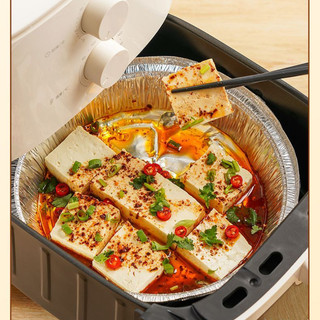 Khay giấy thiếc lá nhôm / Khay giấy chiên không khí / lò nướng gia dụng khay giấy thiếc dày cấp thực phẩm dùng một lần ❈ 4