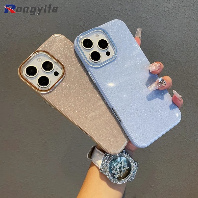 Vỏ Lấp Lánh Màu Kẹo Cho Redmi 14C 14R 13C 13R Note 14 14S 13 Pro Plus 10A 9 9C A5 A4 A3 Pro A3X A2 A1 Plus + 5G 4G Vỏ Điện Thoại Dễ Thương Sang Trọng Sáng Bóng Chống Rơi Cứng IMD Bao da